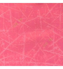 Pink color abstract design neurons random crossing lines texture and shiny combination poly fabric main curtain